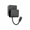 Luminaires Ideallux Éclairage Led|Applique murale Ideallux PROBE LED Noir, 1 lumière