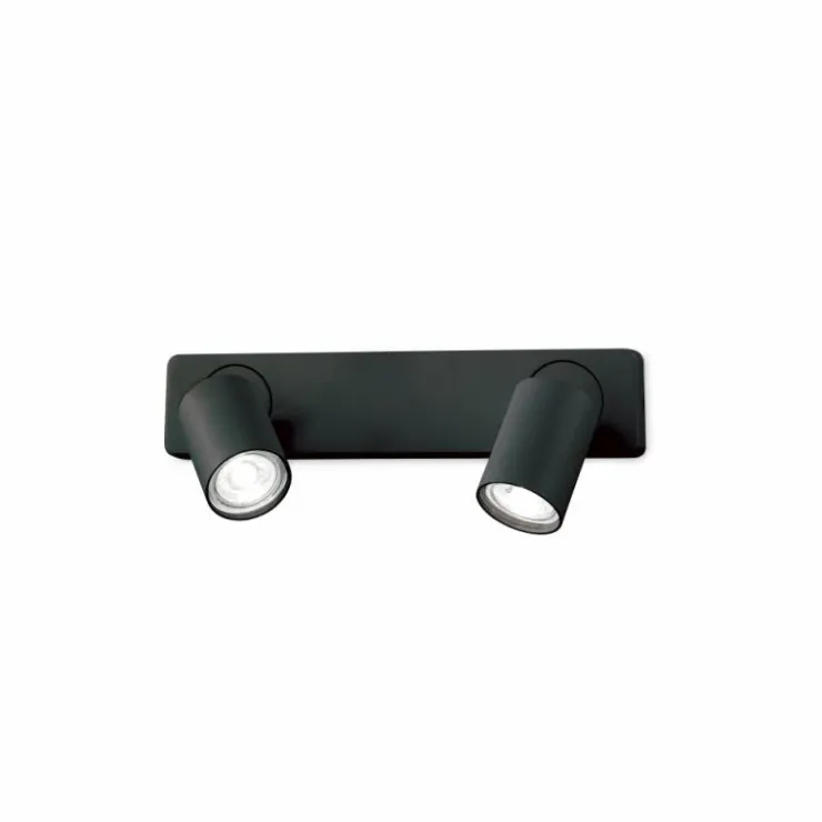 Luminaires Ideallux Appliques|Applique murale Ideallux RUDY Noir, 2 lumières