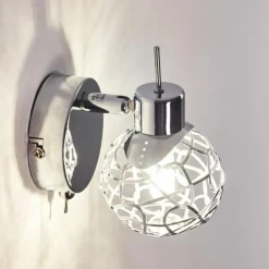 hofstein Appliques|Applique murale Kalipuro Chrome, 1 lumière