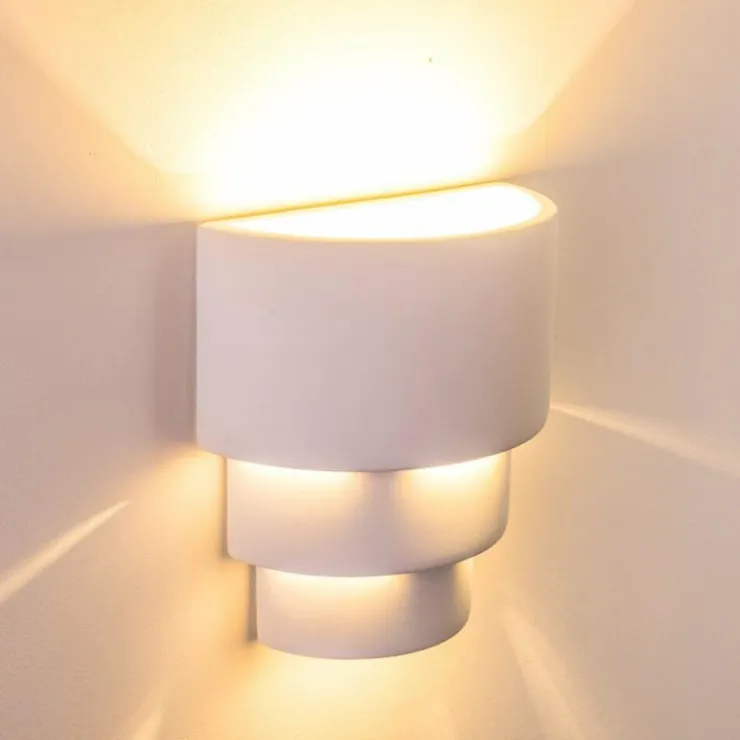 hofstein Appliques|Applique murale Karatschi Blanc, 1 lumière