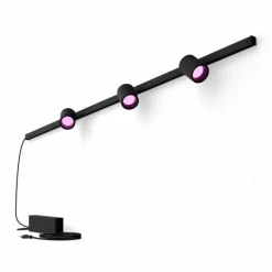 Applique murale Kit de base Philips Hue Perifo LED Noir, 3 lumières, Changeur de couleurs
