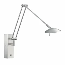 Luminaires Knapstein Appliques|Applique murale Knapstein LED Nickel mat, 2 lumières