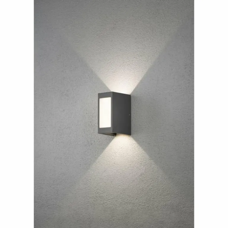 Applique murale Konstsmide Cremona LED Anthracite, 2 lumières