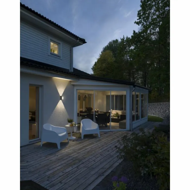 Applique murale Konstsmide Cremona LED Anthracite, 2 lumières