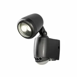Applique murale Konstsmide Prato LED Noir, 2 lumières, Détecteur de mouvement
