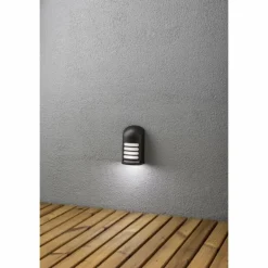 Applique murale Konstsmide Prato LED Noir, 1 lumière, Détecteur de mouvement