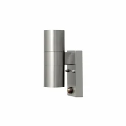 Applique murale Konstsmide Modena Acier inoxydable, 2 lumières, Détecteur de mouvement