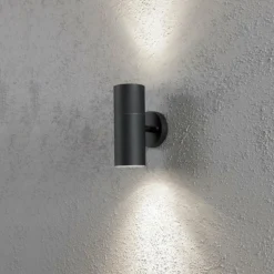 Applique murale Konstsmide Modena Noir, 2 lumières