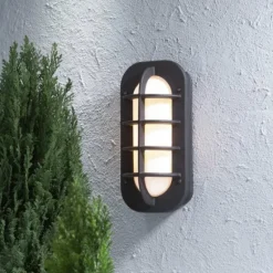 Applique murale Konstsmide Loke Noir, 1 lumière