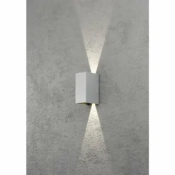 Applique murale Konstsmide Cremona LED Gris, 2 lumières