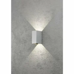 Applique murale Konstsmide Cremona LED Gris, 2 lumières