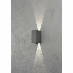 Applique murale Konstsmide Cremona LED Anthracite, 2 lumières