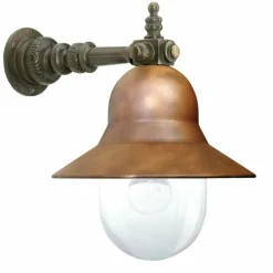 Applique murale KS Verlichting Bretagne Bronze, Cuivre, 1 lumière
