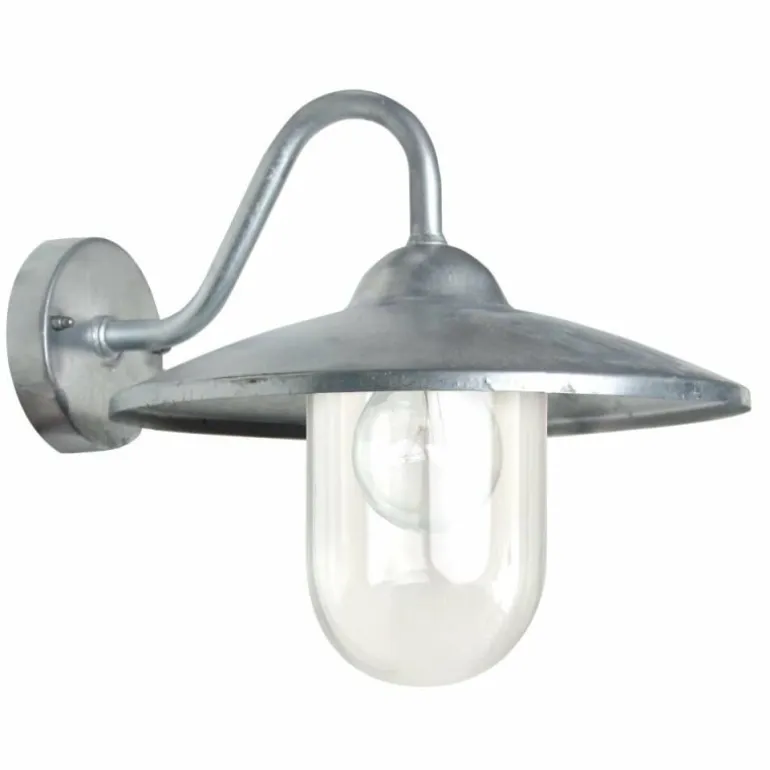 Applique murale KS Verlichting Brig Acier inoxydable, 1 lumière