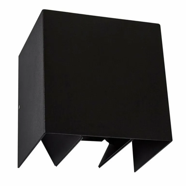 Applique murale KS Verlichting Channel LED Noir, 2 lumières