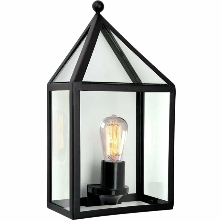 Applique murale KS Verlichting Laren Noir, 1 lumière