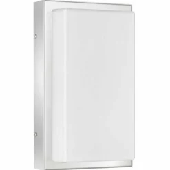 Applique murale LCD Falkensee Acier inoxydable, 1 lumière, Détecteur de mouvement