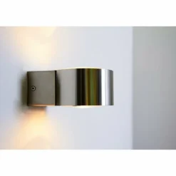 Applique murale LCD Fehmarn Acier inoxydable, 1 lumière