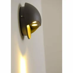 Applique murale LED d'extérieur Globo ELARA Gris, 2 lumières