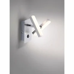 Luminaires Leuchten Direkt Éclairage Led|Applique murale Leuchten Direkt Rico LED Nickel mat, 2 lumières