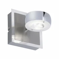 Applique murale Leuchten Direkt Ls-OPTI LED Acier inoxydable, 2 lumières, Télécommandes, Changeur de couleurs