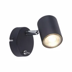 Luminaires Leuchten Direkt Éclairage Led|Applique murale Leuchten Direkt TARIK LED Noir, 1 lumière