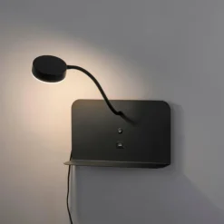 Luminaires Leuchten Direkt Éclairage Led|Applique murale Leuchten-Direkt BOARD LED Noir, 1 lumière