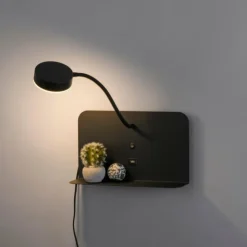 Luminaires Leuchten Direkt Éclairage Led|Applique murale Leuchten-Direkt BOARD LED Noir, 1 lumière