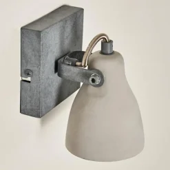 hofstein Appliques|Applique murale Lomma Gris, 1 lumière