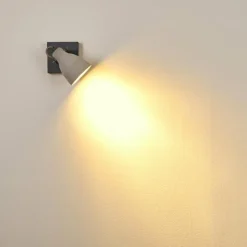 hofstein Appliques|Applique murale Lomma Gris, 1 lumière