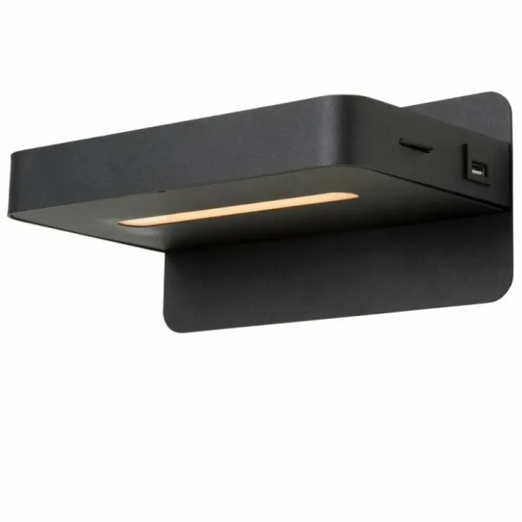 Luminaires Lucide Éclairage Led|Applique murale Lucide ATKIN LED Noir, 1 lumière
