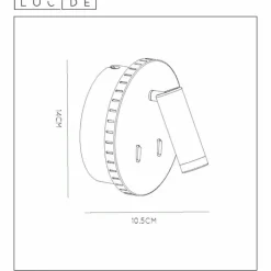 Luminaires Lucide Appliques|Applique murale Lucide BENTJER LED Blanc, 1 lumière