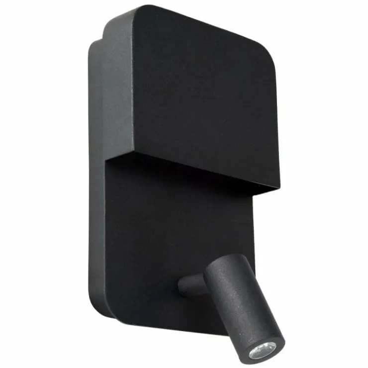Luminaires Lucide Éclairage Led|Applique murale Lucide BOXER LED Noir, 2 lumières