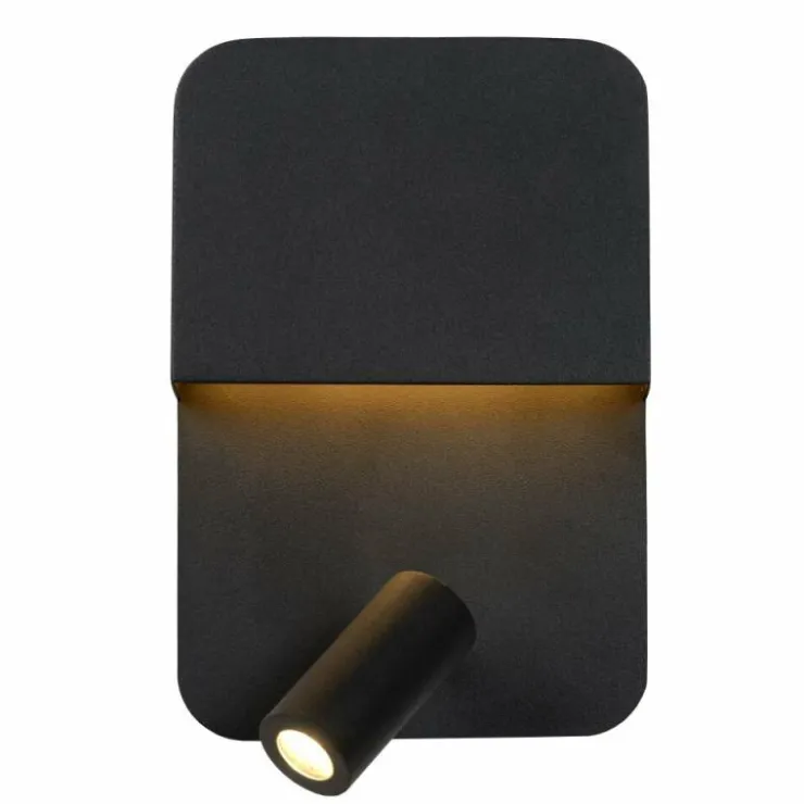 Luminaires Lucide Éclairage Led|Applique murale Lucide BOXER LED Noir, 2 lumières