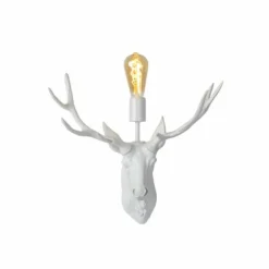 Luminaires Lucide Appliques|Applique murale Lucide CARIBOU Blanc, 1 lumière