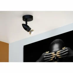 Luminaires Lucide Spots Et Projecteurs|Applique murale Lucide CARO Noir, 1 lumière