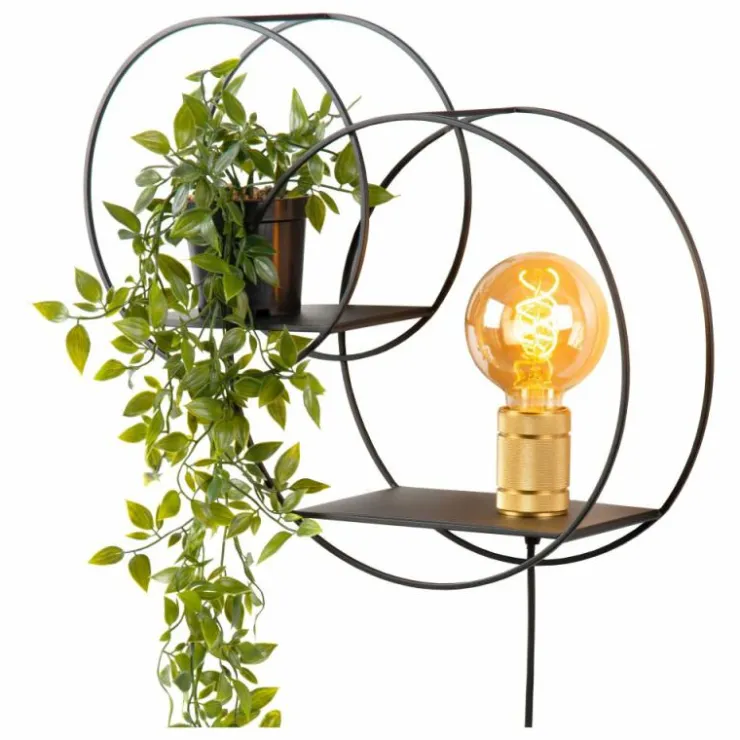 Luminaires Lucide Appliques|Applique murale Lucide CIRCLE Noir, 1 lumière
