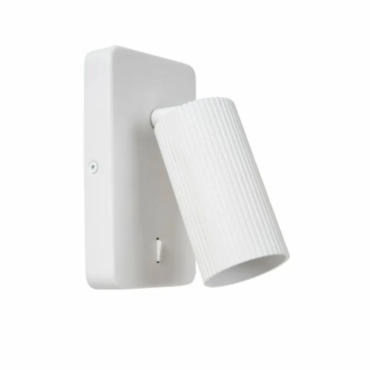 Luminaires Lucide Spots Et Projecteurs|Applique murale Lucide CLUBS Blanc, 1 lumière