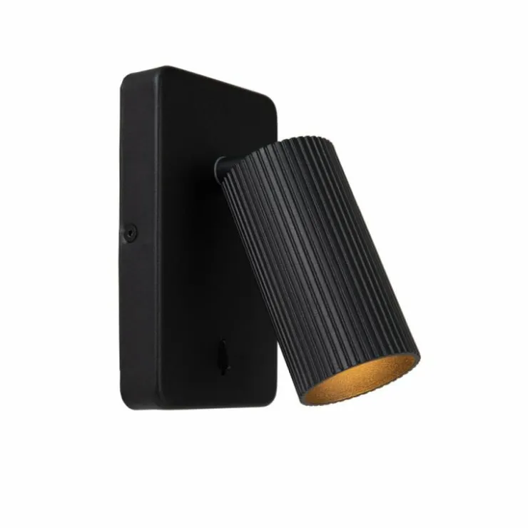 Luminaires Lucide Spots Et Projecteurs|Applique murale Lucide CLUBS Noir, 1 lumière