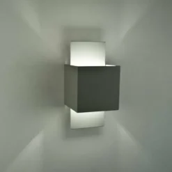 Luminaires Lucide Appliques|Applique murale Lucide CUBO Acier inoxydable, 1 lumière