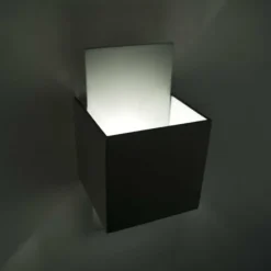 Luminaires Lucide Appliques|Applique murale Lucide CUBO Acier inoxydable, 1 lumière