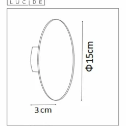 Luminaires Lucide Appliques|Applique murale Lucide EKLYPS LED Noir, 1 lumière