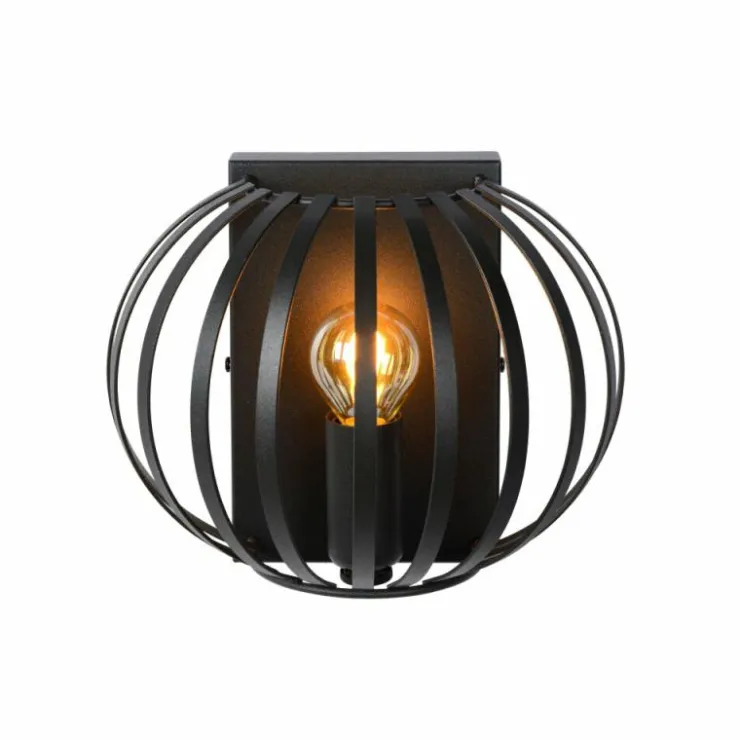 Luminaires Lucide Appliques|Applique murale Lucide MANUELA Noir, 1 lumière