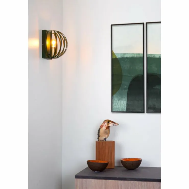Luminaires Lucide Appliques|Applique murale Lucide MANUELA Vert, 1 lumière