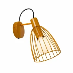 Luminaires Lucide Appliques|Applique murale Lucide MACARONS Jaune, 1 lumière