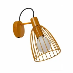 Luminaires Lucide Appliques|Applique murale Lucide MACARONS Jaune, 1 lumière