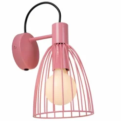 Luminaires Lucide Appliques|Applique murale Lucide MACARONS Rose, 1 lumière