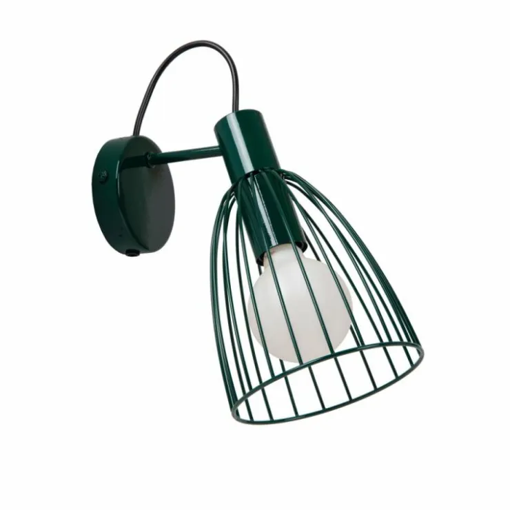 Luminaires Lucide Appliques|Applique murale Lucide MACARONS Vert, 1 lumière