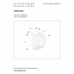 Luminaires Lucide Appliques|Applique murale Lucide MERLINA Rose, 1 lumière