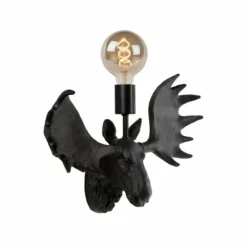Luminaires Lucide Appliques|Applique murale Lucide MOOSE Noir, 1 lumière